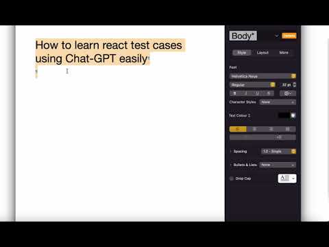 Learn React Test Cases using OpenAI ChatGPT