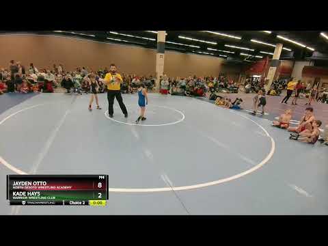 55-57 Lbs Round 2 - Jayden Otto, North DeSoto Wrestling Academy Vs Kade Hays, Warrior Wrestling Cl