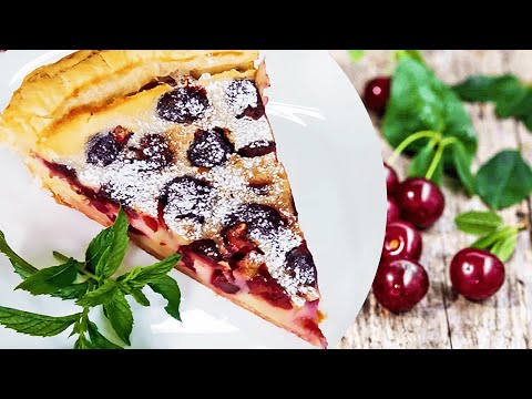 EASY French Cherry Pie Recipe with Puff Pastry