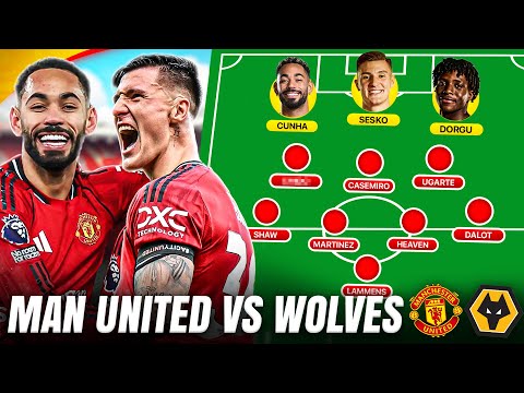 Cunha, Dorgu & Sesko START, Amorim's CHANGED System | MAN UTD vs WOLVES Starting XI Show