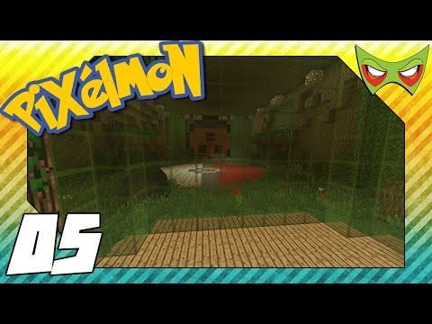 Pixelmon on PocketPixels! - Minecraft Pokemon Mod - 05 - Grass Gym is Tough!