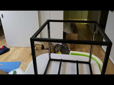 Voron 2.4 350x350x350mm Build Frame and Linear Rails Done!