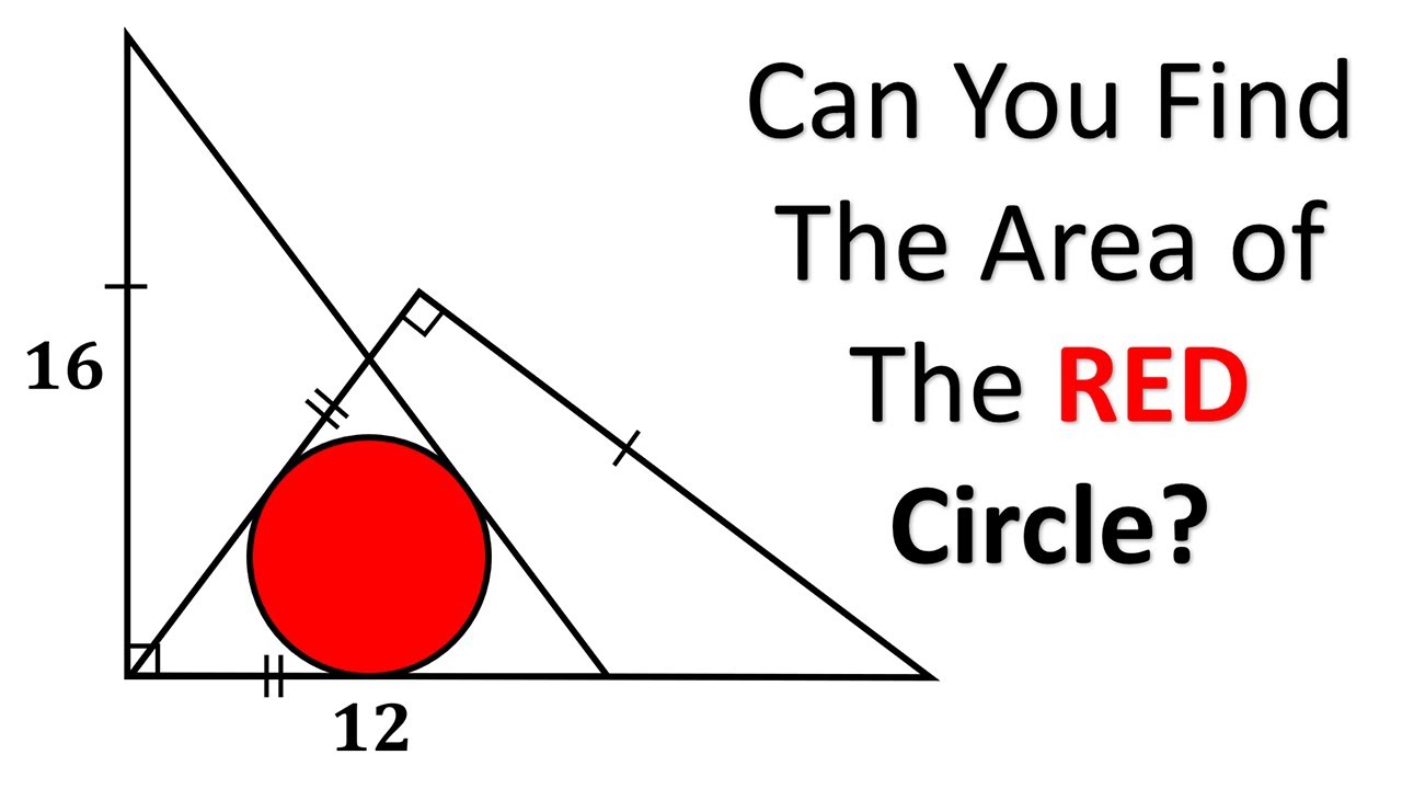 Can You Find the Area of the Circle Inside These Intersecting Triangles