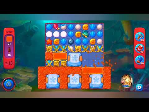 фишдом 2022  #  10829 уровень - прохождение без бустеров # Fishdom,   10829  level - no Boosters.