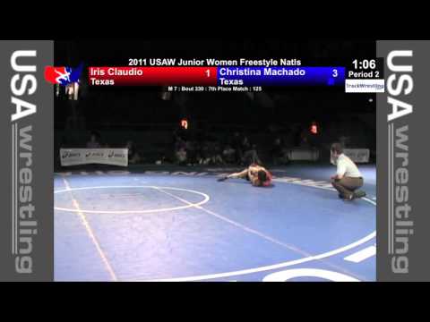 Junior Women 7th 125 - Christina Machado (TX) vs. Iris Claudio (TX)