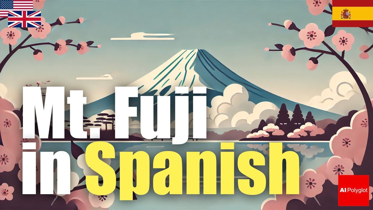 Mt. Fuji in Spanish | Passive listening | with hiragana Mt. Fuji in Spanish | Passive listening | with hiragana