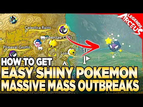 V1.1 Easy Shiny Pokemon in MASSIVE Mass Outbreaks - Pokemon Legends Arceus Daybreak