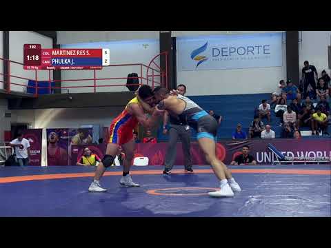 Round 3 FS - 79 kg: S. MARTINEZ RES (COL) v. J. PHULKA (CAN)