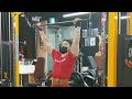 Back workout with dual cable