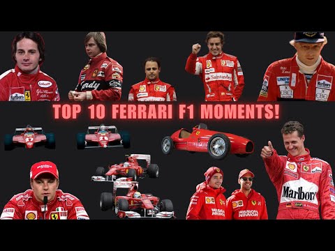 Top 10 Ferrari F1 Moments - 1950 - 2025