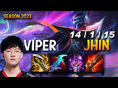 HLE Viper JHIN vs VARUS ADC - KR Ranked