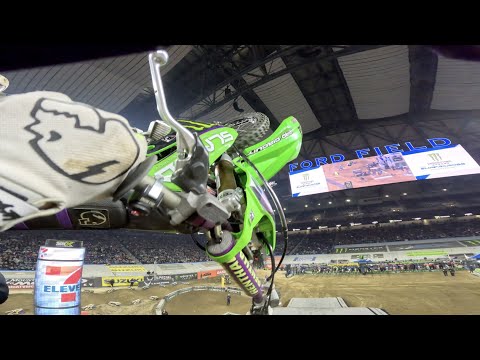 Bike Bogs In Front Of 50,000 People (Detroit SX Vlog) - Day by Slay #44