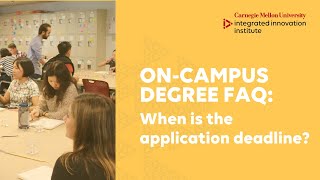 On-Campus Degree FAQ: When is the Application Deadline