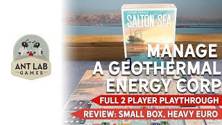 Salton Sea | Board Game | Playthrough | Review