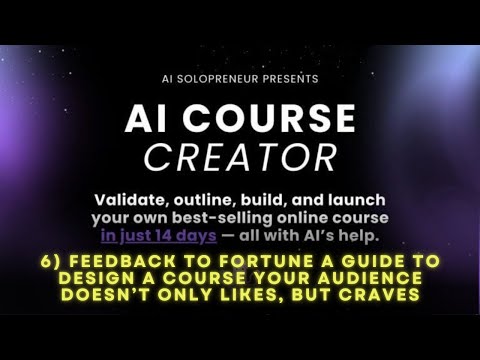 6) A guide to design course your audience that CRAVES | Ai Course Creator - Ole Lehmann