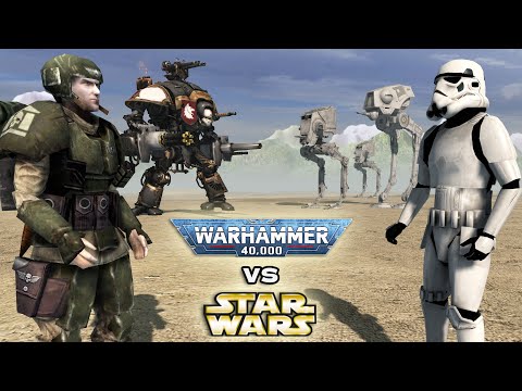 IMPERIAL GUARD vs GALACTIC EMPIRE | Warhammer 40k vs Star Wars (4K, Cinematic)