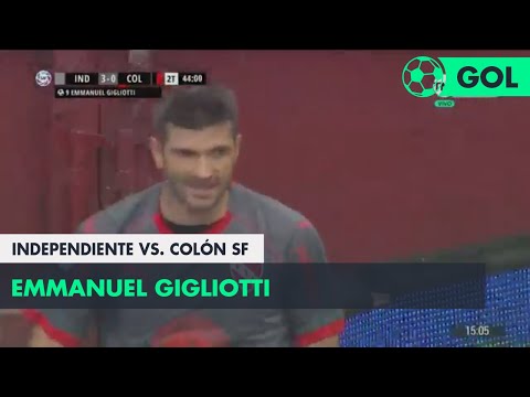 Emmanuel Gigliotti (3-0) Independiente vs Colón SF | Fecha 5 - Superliga Argentina 2018/2019