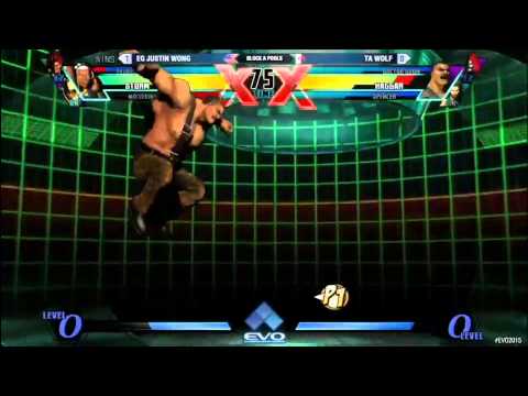 UMVC3 EVO 2015 Pools EG Justin Wong vs Ta Wolf
