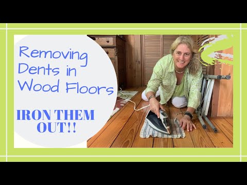 HOW TO REMOVE DENTS FROM YOUR WOOD FLOOR WITH AN IRON // Deep Water Happy