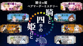 【マーダーミステリー】騎士と四季の姫君と【夏の姫 視点】