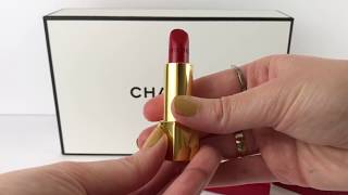 Chanel Rouge Allure Limited Edition Lipstick No 1 and No 4 Shades. In rare red signature click case.