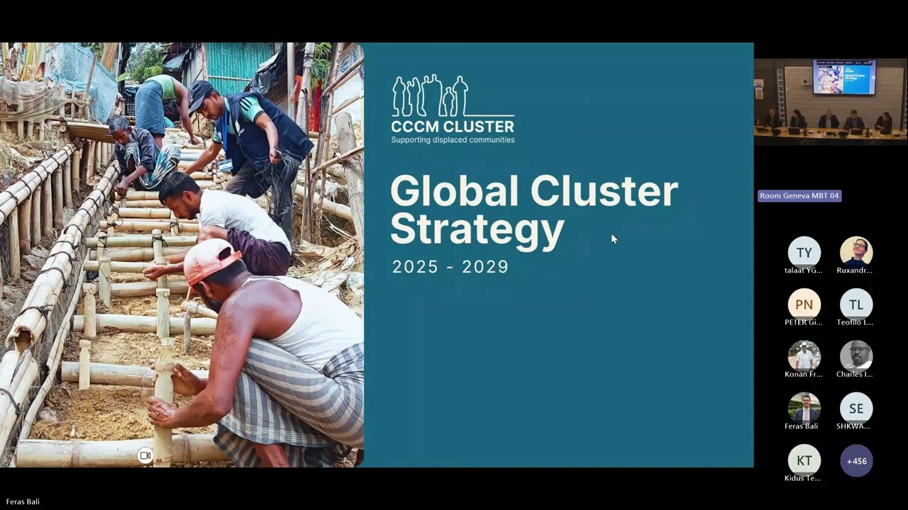 Launch of Global CCCM Cluster Strategy (2025-2029)