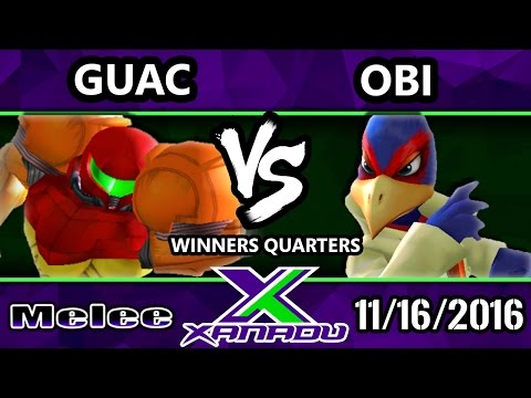 S@X 176 - Guac (Samus) Vs. Obi (Falco) - SSBM Winners Quarters - Smash Melee