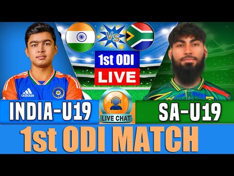 Live: India U19 vs South Africa U19 | 1st Odi | Score And Commentary | Sa U19 vs Ind U19 1st Inn