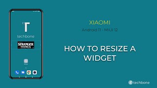 How to Resize a Widget - Xiaomi [Android 11 - MIUI 12]