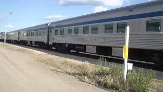 preview picture of video 'The Canadian Leaving Melville, SK for Saskatoon'