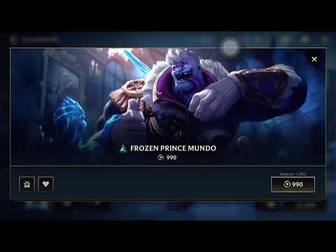 Wild Rift Dr Mundo (Frozen prince mundo) Skin !!