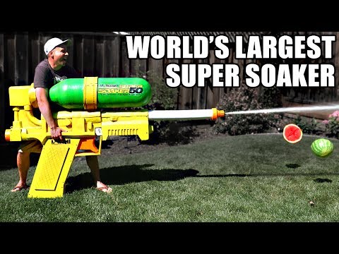 World's LARGEST SUPER SOAKER!! (not clickbait)