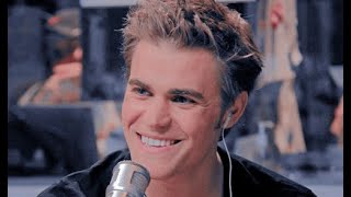 paul wesley being adorable for 2 minutes straight