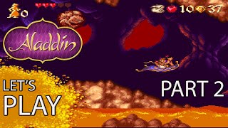 Let's Play | Aladdin, 1993 (SNES / Super Famicom, Snes9x) [Part 2]