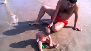 Diego en la playa