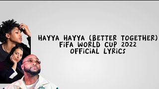 Download lagu HAYYA HAYYA (BETTER TOGETHER)- AISHA, DAVIDO, TRINIDAD (official lirick dan terjemahan) mp3