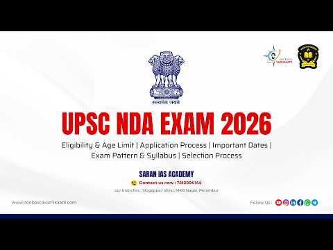 UPSC NDA Exam 2026