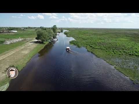 Satul si canalul Letea, Delta Dunării, mai 2019. Letea channel and village, Danube Delta may 2019