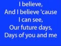 Pearl Jam-Future days lyrics