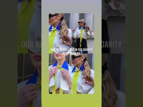 Collar with the spirit of victory and the style of Ukraine.  Made in Ukraine. KRISTINA LAPTSO.