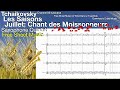 Tchaikovsky:The Seasons July:Song of the Reaper Saxophone Quintet Free Sheet Music Download
