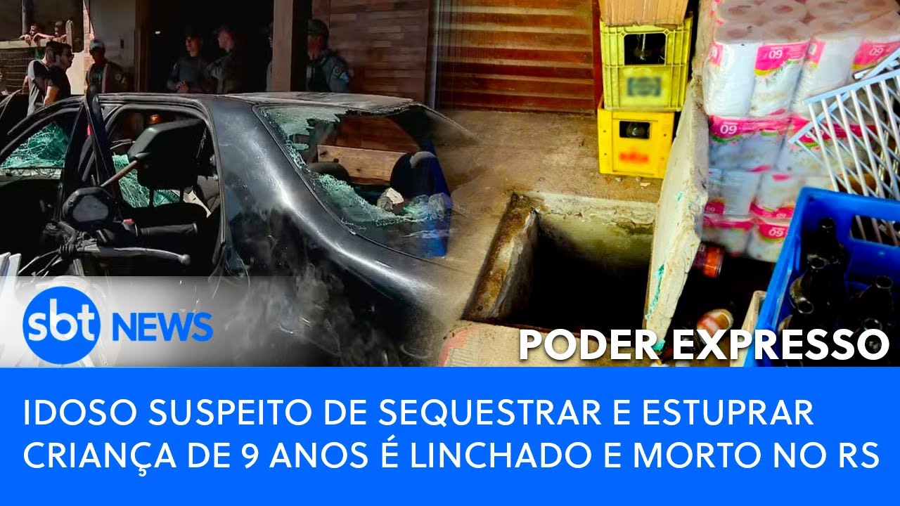 🔴AO VIVO | Idoso suspeito de sequestrar e estuprar criança de 9 anos é linchado e morto no RS
