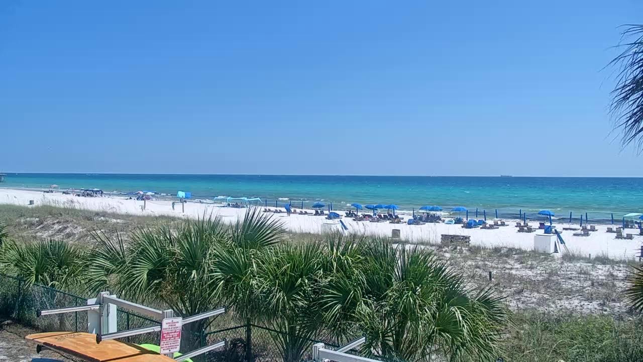 Live webcam view of Panama City Beach Shoreline