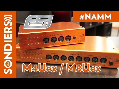 [NAMM 2018] ESI M4Uex / M8Uex 8 and 16 PORTS MIDI INTERFACES [VOSTFR]