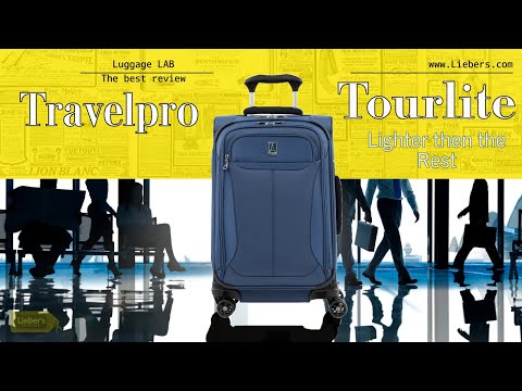 Travelpro Tourlite Softside 25" Expandable Luggage with 4 Spinner Wheels, Lightweight Suitcase, Checked Medium, Deep Purple video review thumbnail