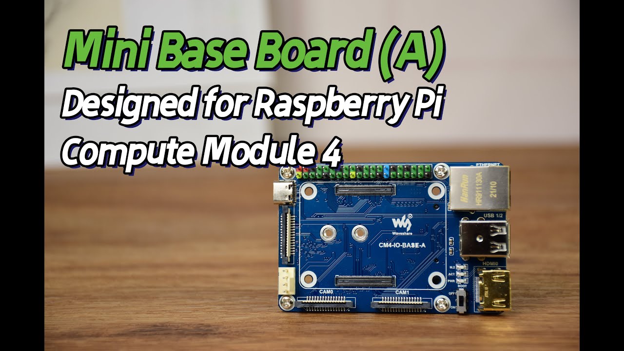 Waveshare Mini Base Board (A) Designed for Raspberry Pi Compute Module 4
