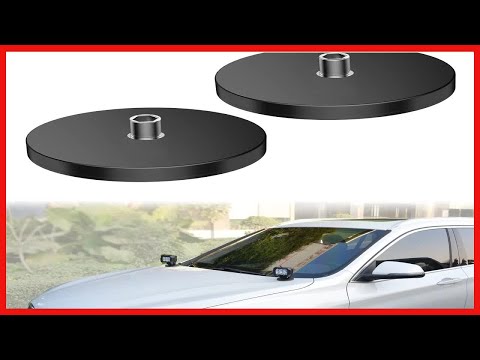 Nilight 90042B 2PCS Magnetic Base LED Light Bar Mounting Brackets, Powerful Sucker Holder for Bottom