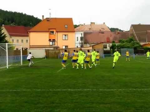 Sokol Radnice A - SK ZČE Plzeň B vítězný gol na 4-3