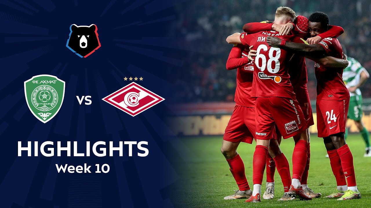 Akhmat Grozny vs Spartak Moskva highlights