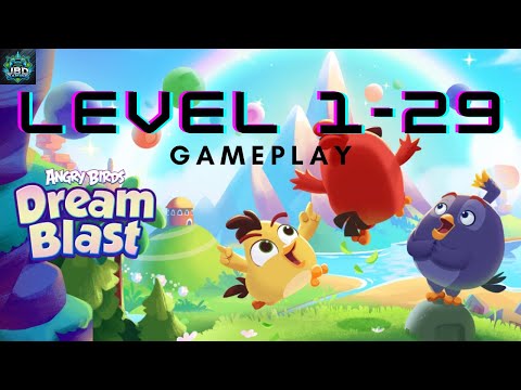 "Angry Birds Dream Blast 🎮 | Levels 1-29 Gameplay Walkthrough 🔥 Tips & Tricks for 3 Stars! ⭐🐦"